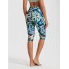 image:imageODODOS Womens High Waisted Yoga Capris with Pockets Tummy Control Non See Through Workout Athletic Running Capri LeggingsBlurred Tropical