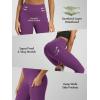 image:imageODODOS Womens High Waisted Yoga Capris with Pockets Tummy Control Non See Through Workout Athletic Running Capri LeggingsPlum Purple