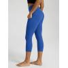 image:imageODODOS Womens High Waisted Yoga Capris with Pockets Tummy Control Non See Through Workout Athletic Running Capri LeggingsRoyal Blue
