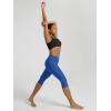 image:imageODODOS Womens High Waisted Yoga Capris with Pockets Tummy Control Non See Through Workout Athletic Running Capri LeggingsRoyal Blue