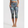 image:imageODODOS Womens High Waisted Yoga Capris with Pockets Tummy Control Non See Through Workout Athletic Running Capri LeggingsScratch Marks