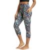 image:imageODODOS Womens High Waisted Yoga Capris with Pockets Tummy Control Non See Through Workout Athletic Running Capri LeggingsScratch Marks