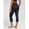 image:imageODODOS Womens High Waisted Yoga Capris with Pockets Tummy Control Non See Through Workout Athletic Running Capri LeggingsTie Dye Smoke Ink