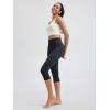 image:imageODODOS Womens High Waisted Yoga Capris with Pockets Tummy Control Non See Through Workout Athletic Running Capri LeggingsTie Dye Smoke Ink
