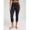 image:imageODODOS Womens High Waisted Yoga Capris with Pockets Tummy Control Non See Through Workout Athletic Running Capri LeggingsTie Dye Smoke Ink