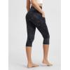 image:imageODODOS Womens High Waisted Yoga Capris with Pockets Tummy Control Non See Through Workout Athletic Running Capri LeggingsTie Dye Smoke Ink