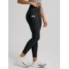 image:imageODODOS Womens High Waisted Yoga Leggings with Pockets Tummy Control Non See Through Workout Athletic Running Yoga PantsBlack Heather