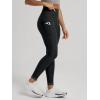 image:imageODODOS Womens High Waisted Yoga Leggings with Pockets Tummy Control Non See Through Workout Athletic Running Yoga PantsBlack Heather