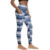 image:imageODODOS Womens High Waisted Yoga Leggings with Pockets Tummy Control Non See Through Workout Athletic Running Yoga PantsBlue Waves