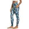 image:imageODODOS Womens High Waisted Yoga Leggings with Pockets Tummy Control Non See Through Workout Athletic Running Yoga PantsBlurred Tropical