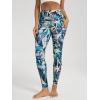 image:imageODODOS Womens High Waisted Yoga Leggings with Pockets Tummy Control Non See Through Workout Athletic Running Yoga PantsBlurred Tropical