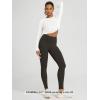image:imageODODOS Womens High Waisted Yoga Leggings with Pockets Tummy Control Non See Through Workout Athletic Running Yoga PantsDark Brown