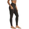 image:imageODODOS Womens High Waisted Yoga Leggings with Pockets Tummy Control Non See Through Workout Athletic Running Yoga PantsDark Brown