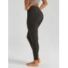 image:imageODODOS Womens High Waisted Yoga Leggings with Pockets Tummy Control Non See Through Workout Athletic Running Yoga PantsDark Brown