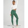 image:imageODODOS Womens High Waisted Yoga Leggings with Pockets Tummy Control Non See Through Workout Athletic Running Yoga PantsDark Green