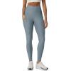 image:imageODODOS Womens High Waisted Yoga Leggings with Pockets Tummy Control Non See Through Workout Athletic Running Yoga PantsDusty Blue Heather