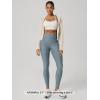 image:imageODODOS Womens High Waisted Yoga Leggings with Pockets Tummy Control Non See Through Workout Athletic Running Yoga PantsDusty Blue Heather