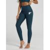 image:imageODODOS Womens High Waisted Yoga Leggings with Pockets Tummy Control Non See Through Workout Athletic Running Yoga PantsLyon Blue Heather