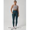image:imageODODOS Womens High Waisted Yoga Leggings with Pockets Tummy Control Non See Through Workout Athletic Running Yoga PantsNavy Heather