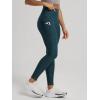 image:imageODODOS Womens High Waisted Yoga Leggings with Pockets Tummy Control Non See Through Workout Athletic Running Yoga PantsNavy Heather