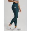 image:imageODODOS Womens High Waisted Yoga Leggings with Pockets Tummy Control Non See Through Workout Athletic Running Yoga PantsNavy Heather