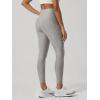 image:imageODODOS Womens High Waisted Yoga Leggings with Pockets Tummy Control Non See Through Workout Athletic Running Yoga PantsSilver Heather
