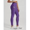image:imageODODOS Womens High Waisted Yoga Leggings with Pockets Tummy Control Non See Through Workout Athletic Running Yoga PantsUltra Violet Heather