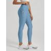 image:imageODODOS Womens High Waisted Yoga Leggings with Pockets Tummy Control Non See Through Workout Athletic Running Yoga PantsWashed Denim Heather