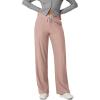 image:imageODODOS Womens Essential Wide Leg Pants  Ultra Soft odSTRATUM Tech Drawstring Relaxed Casual Pants with Pockets 29 InseamRose Pink Heather