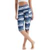 image:imageODODOS Womens High Waisted Yoga Capris with Pockets Tummy Control Non See Through Workout Athletic Running Capri LeggingsBlue Waves