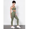 image:imageODODOS Tummy Control Compression Leggings for Women 25  28 High Waist Workout Running Yoga PantsDark Olive