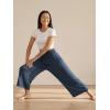 image:imageODODOS Womens Wide Leg Palazzo Lounge Cropped Pants with Pockets Light Weight Comfy Pajama Capri Pants2022 24 InseamMidnight