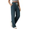 image:imageODODOS Womens HighRise Wide Leg Pants  Ultra Soft odSTRATUM Tech Drawstring Casual Relaxed Pants with Pockets 29 InseamNavy Heather