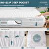 imageUNILIBRA King Mattress Pad Waterproof Rayon Made from Bamboo Fitted Deep Pocket Mattress Cover fits 625 Breathable Quilted Mattress Protector WhiteFull