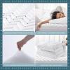 imageUNILIBRA King Mattress Pad Waterproof Rayon Made from Bamboo Fitted Deep Pocket Mattress Cover fits 625 Breathable Quilted Mattress Protector WhiteKing
