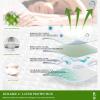 imageUNILIBRA King Mattress Pad Waterproof Rayon Made from Bamboo Fitted Deep Pocket Mattress Cover fits 625 Breathable Quilted Mattress Protector WhiteQueen