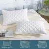 imageUNILIBRA King Mattress Pad Waterproof Rayon Made from Bamboo Fitted Deep Pocket Mattress Cover fits 625 Breathable Quilted Mattress Protector WhiteQueen Pillow Protector
