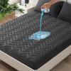 imageUNILIBRA King Mattress Pad Waterproof Rayon Made from Bamboo Fitted Deep Pocket Mattress Cover fits 625 Breathable Quilted Mattress Protector WhiteQueen