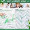 imageUNILIBRA King Mattress Pad Waterproof Rayon Made from Bamboo Fitted Deep Pocket Mattress Cover fits 625 Breathable Quilted Mattress Protector WhiteTwin XL