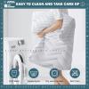 imageUNILIBRA King Mattress Pad Waterproof Rayon Made from Bamboo Fitted Deep Pocket Mattress Cover fits 625 Breathable Quilted Mattress Protector WhiteTwin XL