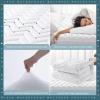 imageUNILIBRA King Mattress Pad Waterproof Rayon Made from Bamboo Fitted Deep Pocket Mattress Cover fits 625 Breathable Quilted Mattress Protector WhiteTwin XL