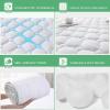 imageUNILIBRA King Mattress Protector Waterproof Rayon from Bamboo Deep Pocket Mattress Pad Fit up to 621 Breathable Soft Filling Quilted Fitted Mattress CoverCalifornia King