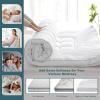 imageUNILIBRA King Size Mattress Pad Cooling Rayon from Bamboo Quilted Fitted Mattress Protector Pillow Top Mattress Cover with Deep Pocket Up to 21 Inches Ultra Soft Filling Mattress TopperQueen