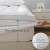 imageUNILIBRA King Size Mattress Pad Cooling Rayon from Bamboo Quilted Fitted Mattress Protector Pillow Top Mattress Cover with Deep Pocket Up to 21 Inches Ultra Soft Filling Mattress TopperQueen