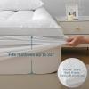 imageUNILIBRA King Size Mattress Pad Cooling Rayon from Bamboo Quilted Fitted Mattress Protector Pillow Top Mattress Cover with Deep Pocket Up to 21 Inches Ultra Soft Filling Mattress TopperCalifornia King
