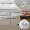 imageUNILIBRA King Size Mattress Pad Cooling Rayon from Bamboo Quilted Fitted Mattress Protector Pillow Top Mattress Cover with Deep Pocket Up to 21 Inches Ultra Soft Filling Mattress TopperTwin