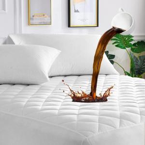 imageUNILIBRA King Mattress Pad Waterproof Rayon Made from Bamboo Fitted Deep Pocket Mattress Cover fits 625 Breathable Quilted Mattress Protector WhiteFull XL