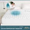 imageMattress Protector King Size Waterproof 6quot25quot Fitted Deep Pocket Mattress Cover Breathable Noiseless King Mattress Protector Bed Cover  Vinyl FreeKing