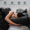 imageUNILIBRA Queen Size Comforter Set Lightweight 3 Pieces Reversible Bedding Comforter Set Queen with Down Alternative Comforter 2 Pillow Cases for All Season BlackLight Grey
