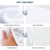 imageKing Size 100 Waterproof Mattress Protector Breathable Soft Cotton Terry Mattress Cover Noiseless 6quot19quot Strechable Deep Pocket Mattress Protector Cover